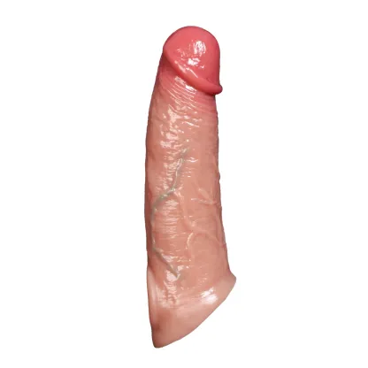 Kaler 7.8"× 1.6" Flesh Realistic Vibrating Cock Sleeve | 9 Modes